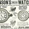 1924 Jw Benson of London solid 9ct gold English made half hunter pocket watch with original box