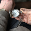 1920 Rare Solid Silver Waltham Half Hunter - Extra Heavy 2oz English Case - 17 Jewel Bartlett Movement