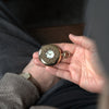 1924 Jw Benson of London solid 9ct gold English made half hunter pocket watch with original box