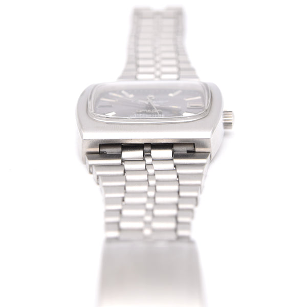 1974 Omega Constellation Chronometer Wristwatch Model 168.0058 Rare sunburst Grey Dial in Stainless Steel