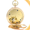 1924 Jw Benson of London solid 9ct gold English made half hunter pocket watch with original box