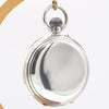 (RESERVED) 1908 Jw Benson retailed solid sterling silver open faced topwind pocketwatch by longines
