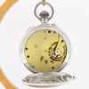 (RESERVED) 1908 Jw Benson retailed solid sterling silver open faced topwind pocketwatch by longines