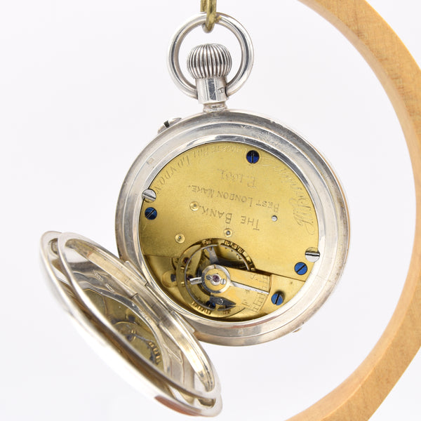 1907 J.W. Benson of London Solid Silver Half Hunter Pocket Watch - Best London Make