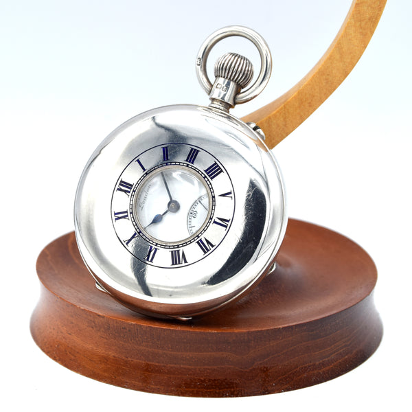 1907 J.W. Benson of London Solid Silver Half Hunter Pocket Watch - Best London Make