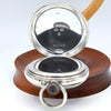 (RESERVED) 1908 Jw Benson retailed solid sterling silver open faced topwind pocketwatch by longines