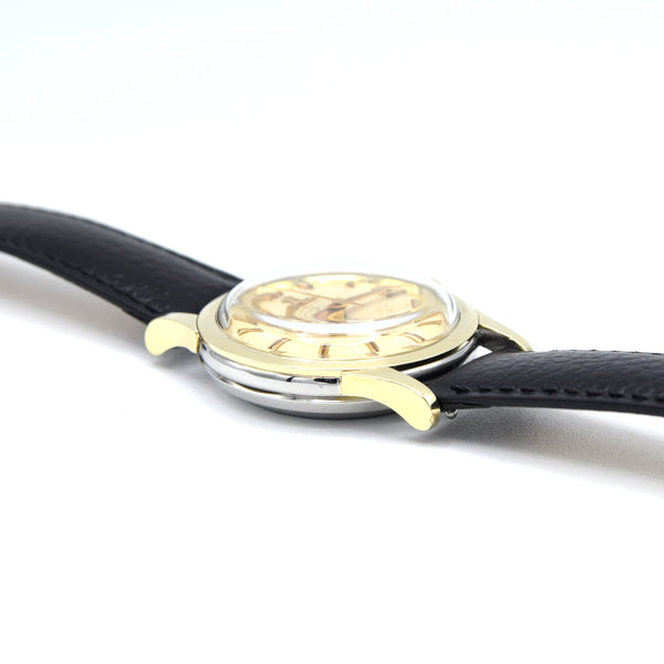 (Reserved) 1958 Omega Constellation Chronometer Early Model 2943 with aged Patina Dial in Gold & Steel
