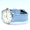 1963 Omega Sharp Constellation Date 168.005 Automatic Chronometer onyx batons - steel + Dog Leg Lugs