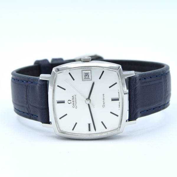 1973 Omega Genève “TV case” ref. 162.0052 – steel – cal 1012 –  sharp silver sunburst dial – original plexi & crown