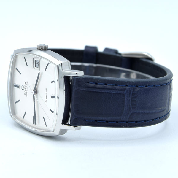 1973 Omega Genève “TV case” ref. 162.0052 – steel – cal 1012 –  sharp silver sunburst dial – original plexi & crown