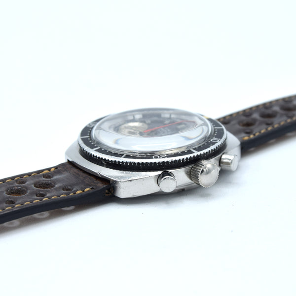 1969 Swiss Emperor 20 ATU diver chronograph – stainless steel – Valjoux 7733 – original tropical dial