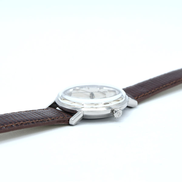 1963 Omega Seamaster Deville steel Automatic all original silvered Dial date Model 166.020 sharp condition