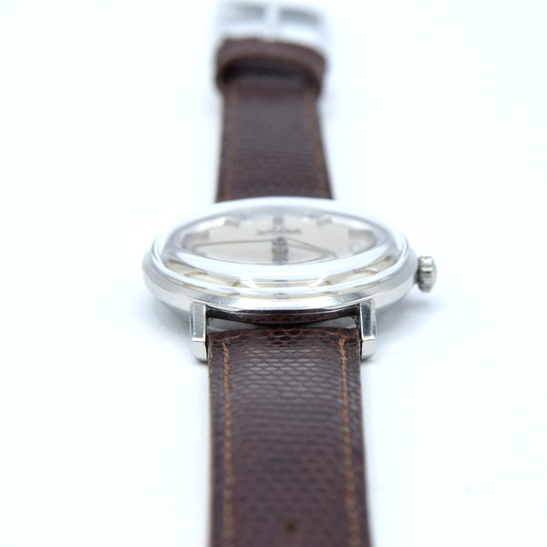 1963 Omega Seamaster Deville steel Automatic all original silvered Dial date Model 166.020 sharp condition