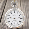 1912 Jw Benson of London solid silver all English made  3/4 plate lever open faced pocket watch