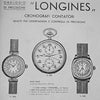 1909 J.W. Benson by Longines Solid Sterling Silver Chronograph Pocketwatch - Calibre 19.73N