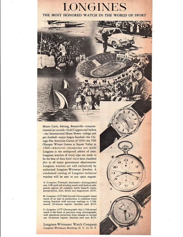 1959/60 Longines Solid 9ct Gold Dress Watch restored Mixed line and Arabic Numerals Model 13322 Cal 1268zs
