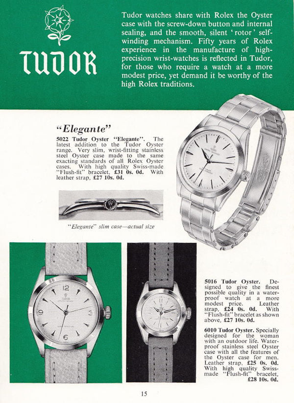 1948 Tudor Oyster 4540 Shock-Resisting 'Explorer dial' Steel Wristwatch 34mm All original patina