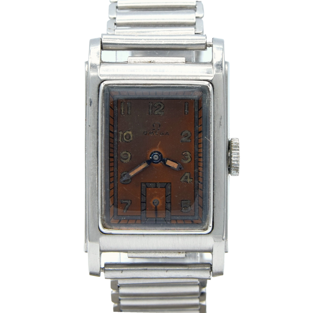 1939 Omega Marine 'Standard' Model 3635 Rare early waterproof design T17 caliber