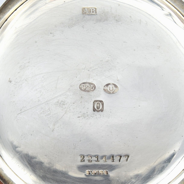 1909 J.W. Benson by Longines Solid Sterling Silver Chronograph Pocketwatch - Calibre 19.73N