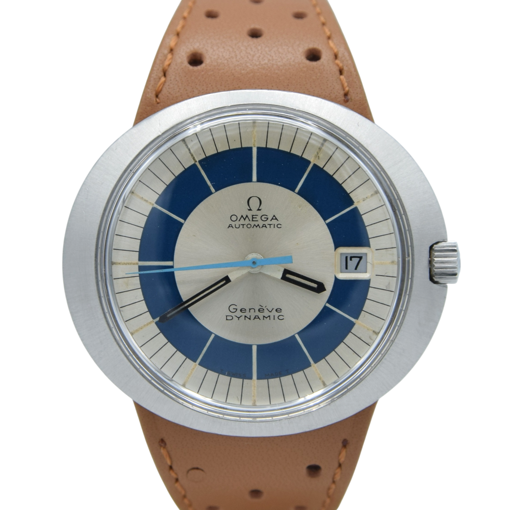 1972 Omega Geneve Dynamic Automatic Date model 166.039 Two Tone bullseye Dial Fernando Fontana