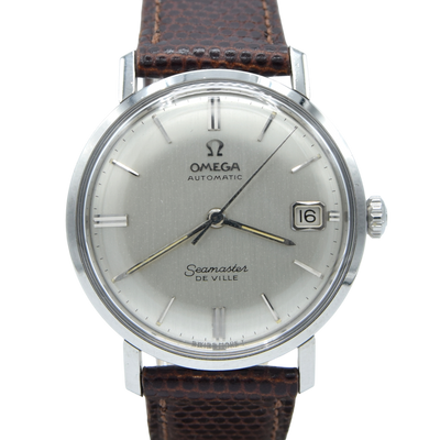 1963 Omega Seamaster Deville steel Automatic all original silvered Dial date Model 166.020 sharp condition