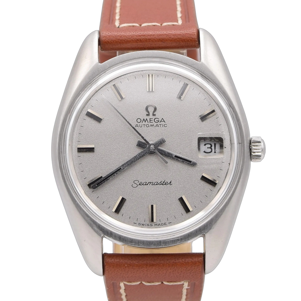 1969 Omega Seamaster Automatic watch with striking 'Sparkle' original dial with Date Model 166.067