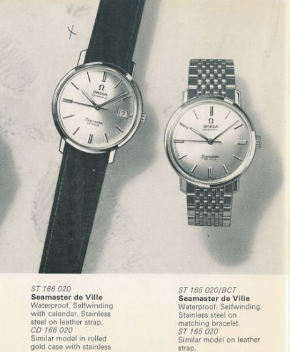 1963 Omega Seamaster Deville steel Automatic all original silvered Dial date Model 166.020 sharp condition