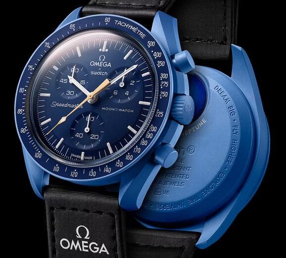 The Top UK Super Clone Omega MoonSwatch Mission To MoonShine Gold Watches Is Back… In (Neptune) Blue