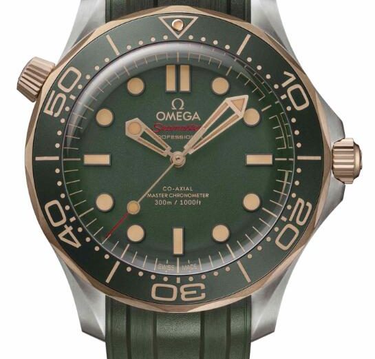 Omega Launches New AAA UK Green Super Clone Omega Seamaster Diver 300M Watches For Sale In Titanium And Bronze Gold